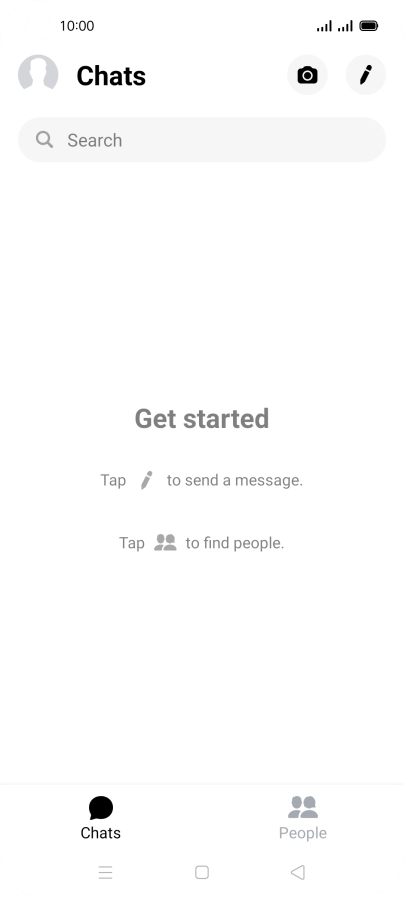 Press the new message icon.