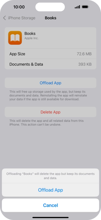 Press Offload App.