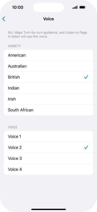 Press the required accent.