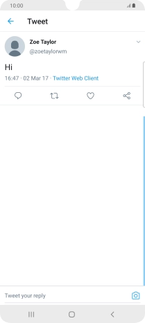 Press the text input field.