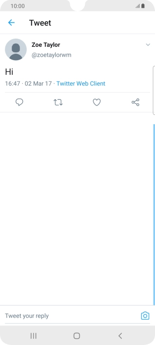 Press the text input field.