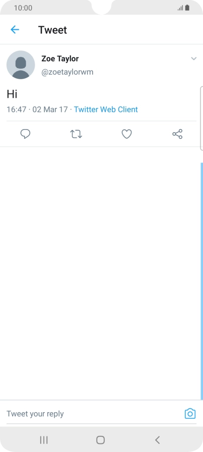 Press the text input field.