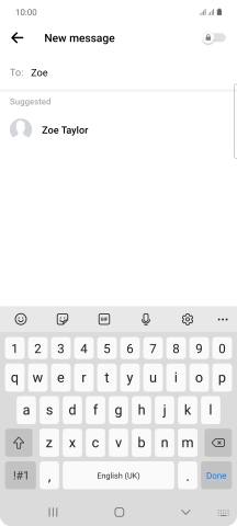 Press the required contact.