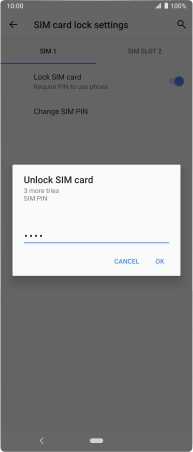 Key in your PIN and press OK.