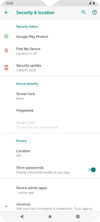 Press the Home key to return to the home screen.