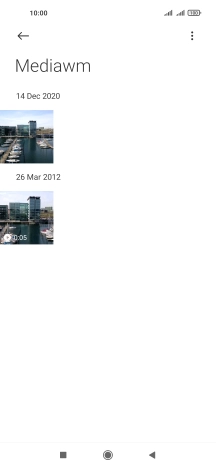 Press and hold the required picture or video clip.