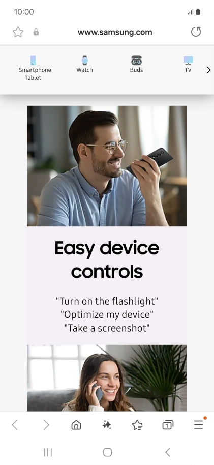 Press the Home key to return to the home screen.