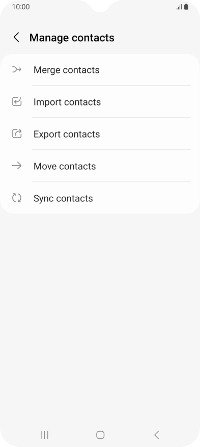 Press Merge contacts.