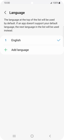 Press Add language.