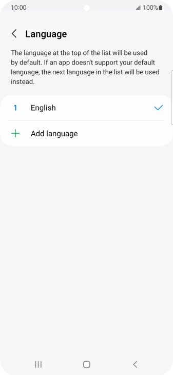Press Add language.