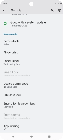 Press SIM card lock.