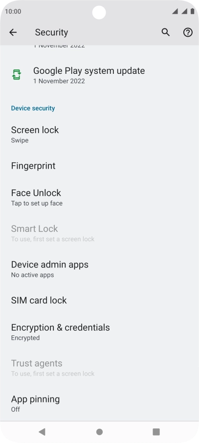 Press SIM card lock.