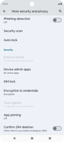 Press SIM lock.