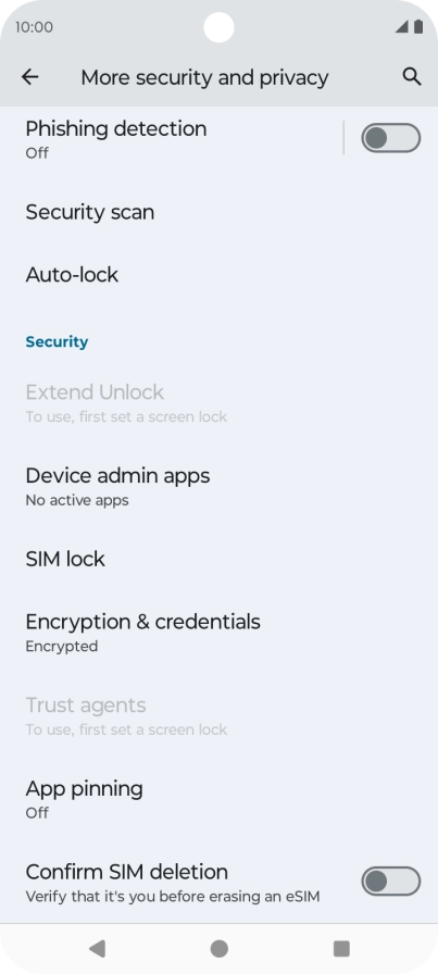Press SIM lock.