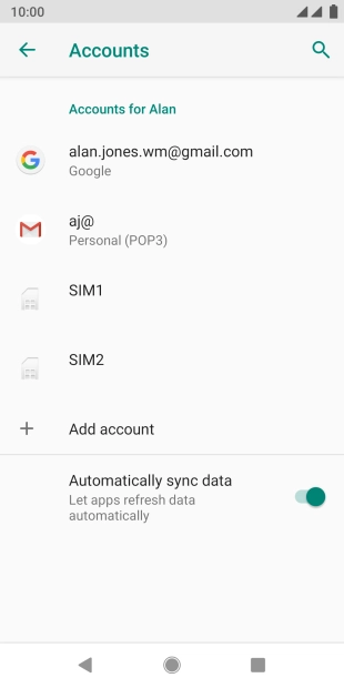 Press the Home key to return to the home screen.