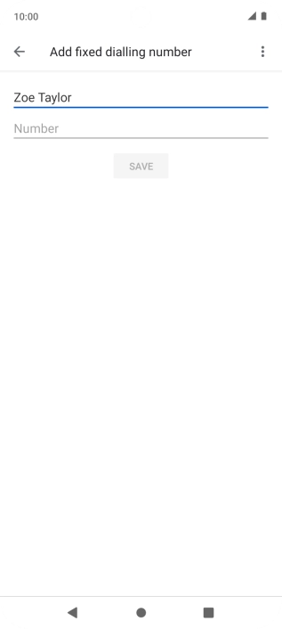 Press Number and key in the required phone number.
