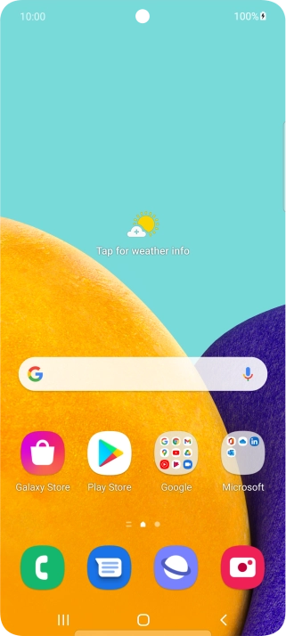 The battery charging icon shows that the battery is charging.
