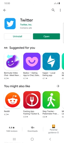 Press the Home key to return to the home screen.