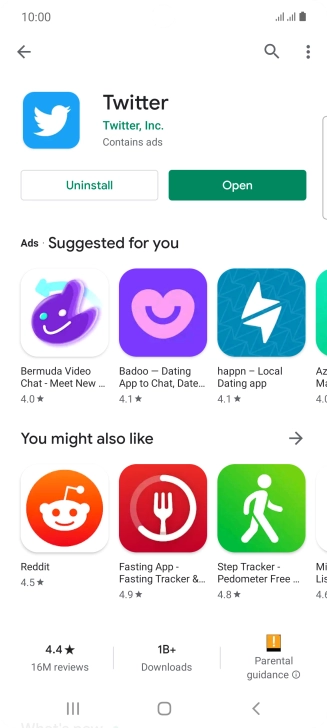 Press the Home key to return to the home screen.