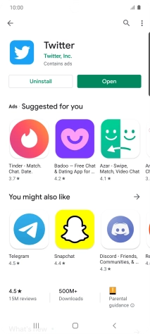 Press the Home key to return to the home screen.