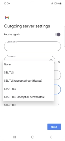 Press SSL/TLS.