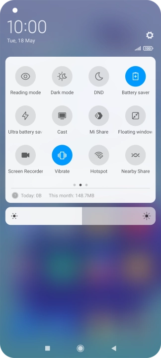 Press the Home key to return to the home screen.