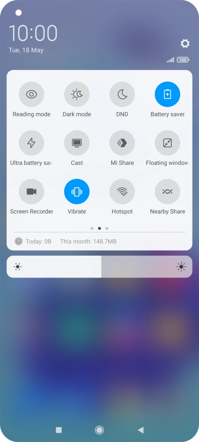 Press the Home key to return to the home screen.