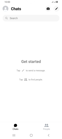 Press the new message icon.