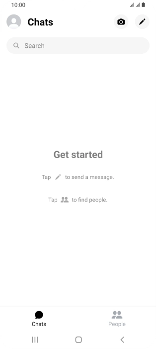 Press the new message icon.