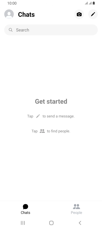 Press the new message icon.