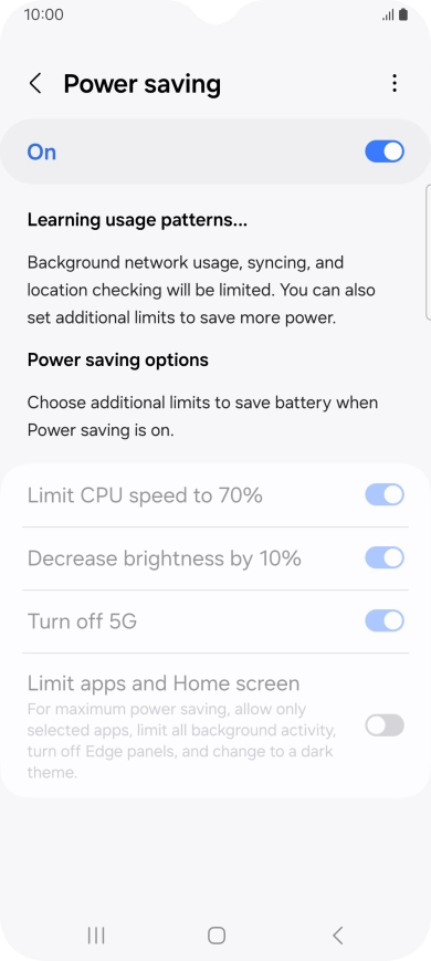 Press the Home key to return to the home screen.