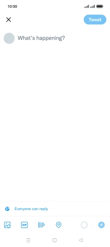 Press the text input field.
