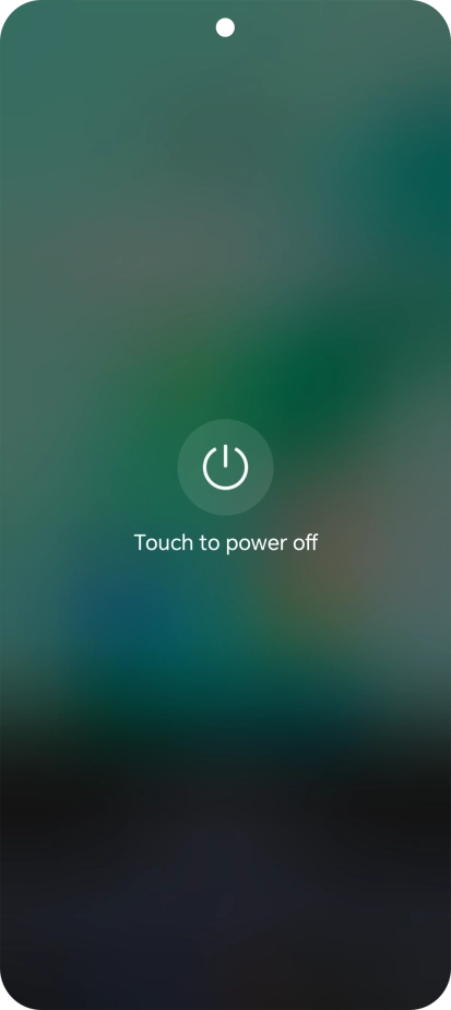 Press Touch to power off.