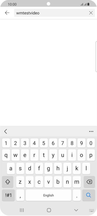 Key in the required search word and press the search icon.