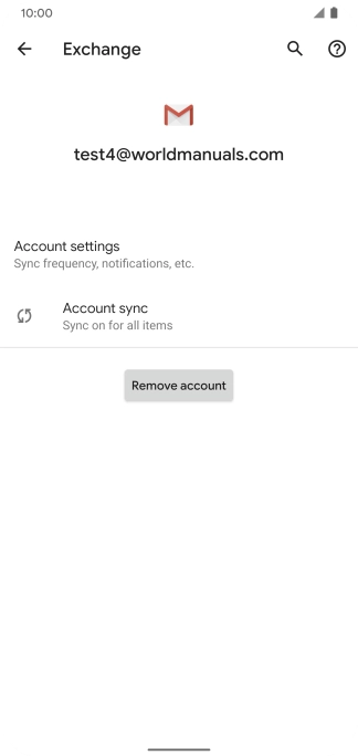 Press Account settings.