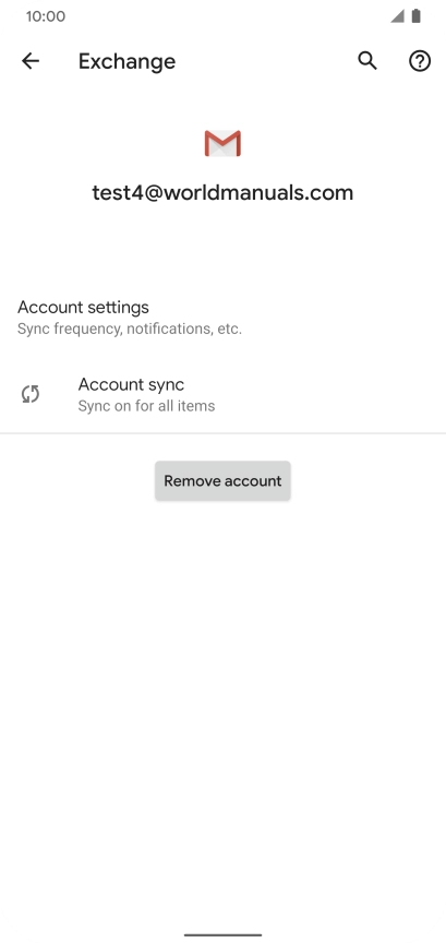 Press Account settings.