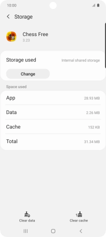 Press Clear cache.