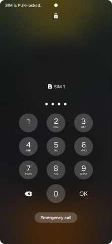 Key in the new PIN again and press OK.