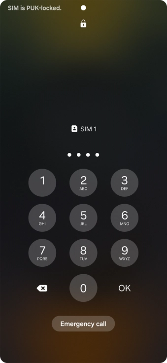 Key in the new PIN again and press OK.