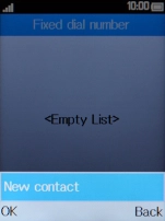Select New contact.