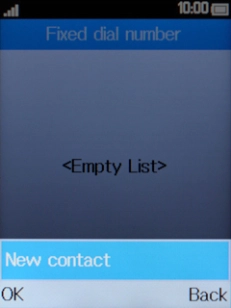 Select New contact.