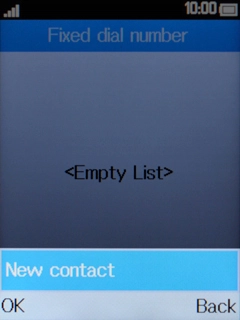 Select New contact.
