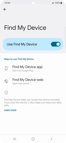 Press the Home key to return to the home screen.