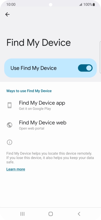 Press the Home key to return to the home screen.