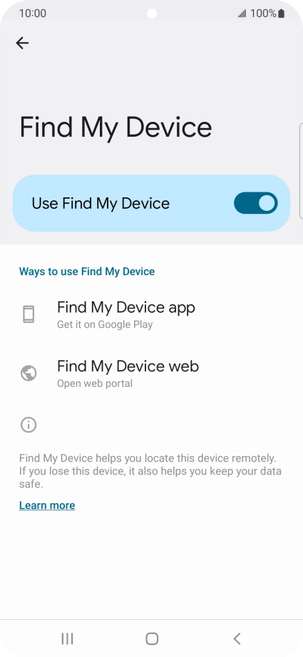 Press the Home key to return to the home screen.