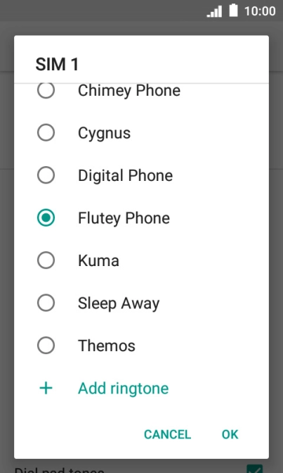 Press the required ring tones to hear them.