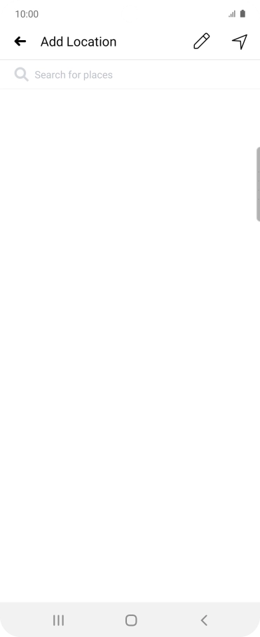 Press the search field and key in the required search word.