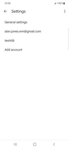 Press the required email account.
