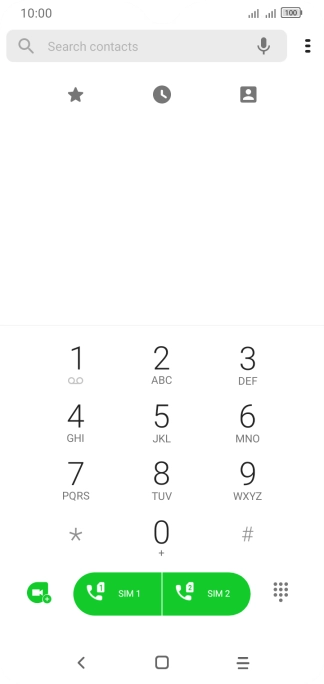 Press the Home key to return to the home screen.