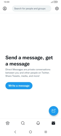 Press the new message icon.